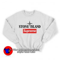 Supreme Collab Stone Island Unisex Sweatshirt