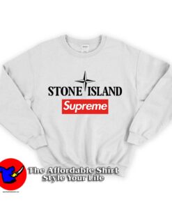 Supreme Collab Stone Island Unisex Sweatshirt