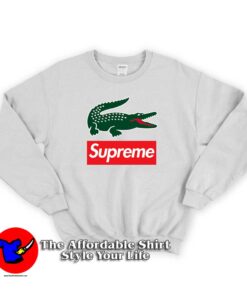 Supreme Lacoste Unisex Sweatshirt