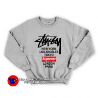 Supreme x Stussy Collab Unisex Sweatshirt