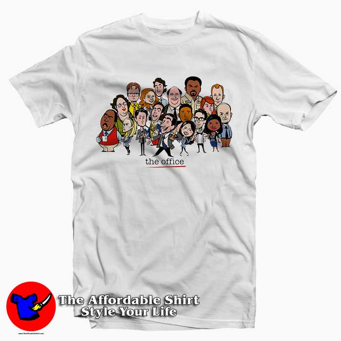 The Office Cast Cartoon 510x510 image The Office Cast Cartoon 510x510 The Office Cast Cartoon Tee Shirt