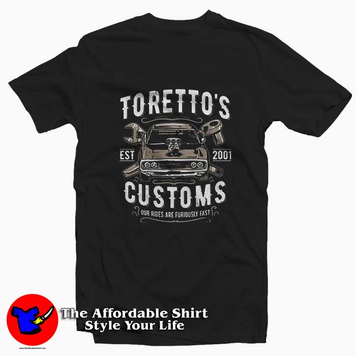 Torettos Garage Customs 510x510 image Torettos Garage Customs 510x510 Toretto's Garage Customs Tee Shirt
