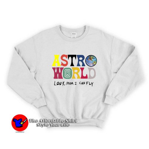 Travis Scott Astroworld Look Mom I Can Fly 500x500 Travis Scott Astroworld Unisex Sweatshirt