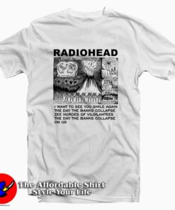 Volcano Erupts Radiohead Tee Shirt