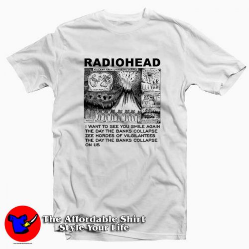 Volcano Erupts Radiohead 500x500 Volcano Erupts Radiohead Tee Shirt