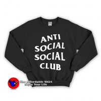 White Anti social Social Club Unisex Sweatshirt