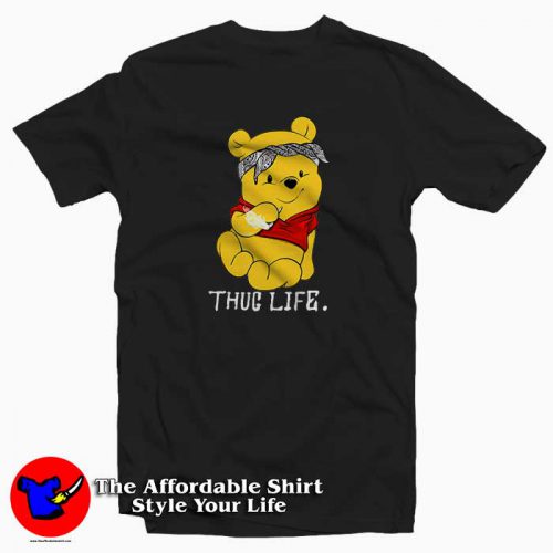 Winnie The Pooh Thug Life 500x500 Winnie The Pooh Thug Life Tee Shirt