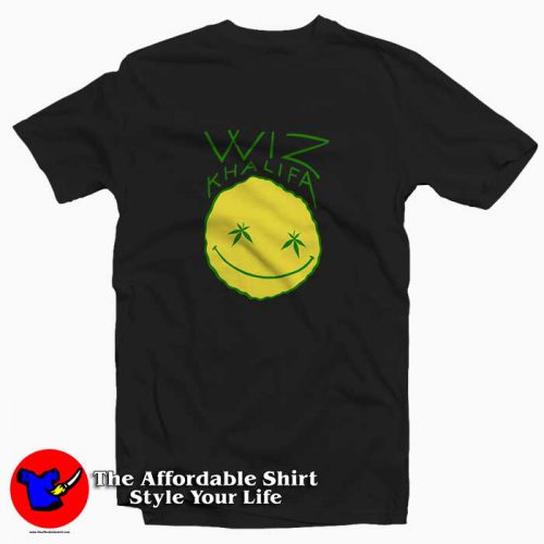 Wiz Khalifa Fat Line Smiley 500x500 Wiz Khalifa Fat Line Smiley Tee Shirt