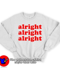 Alright Red Unisex Sweatshirt