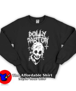 Dolly Parton Black Metal Unisex Sweatshirt
