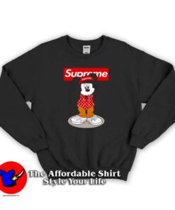 Hipster Mickey Mouse Supreme Unisex Sweatshirt