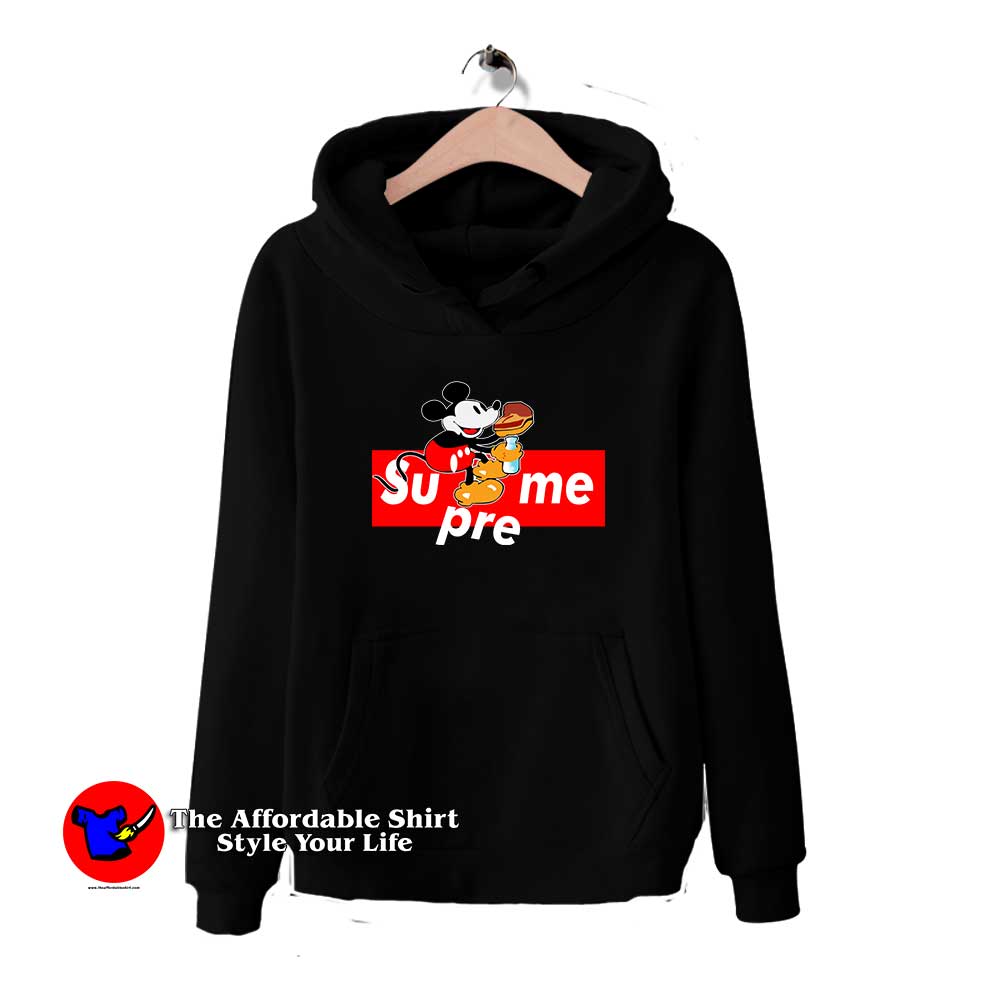 Get Order Mickey Mouse Box Logo Supreme Hoodie - On Sale