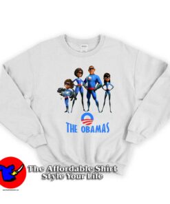 Obamas as the Incredible Unisex Sweatshirt