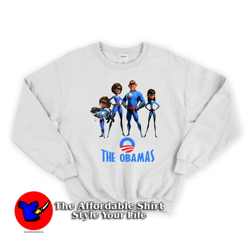 Obamas as the Incredibles 510x510 image Obamas as the Incredibles 510x510 Obamas as the Incredible Unisex Sweatshirt
