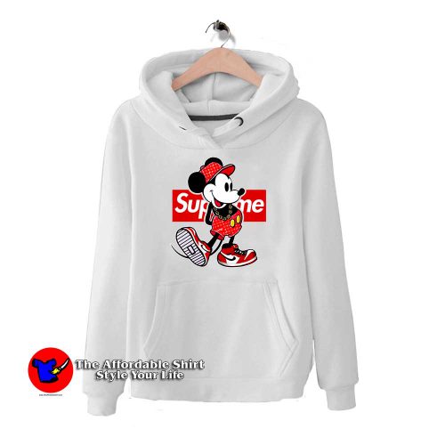 Old Disney Mickey Mouse Style Supreme 500x500 Mickey Mouse Style Supreme Hoodie
