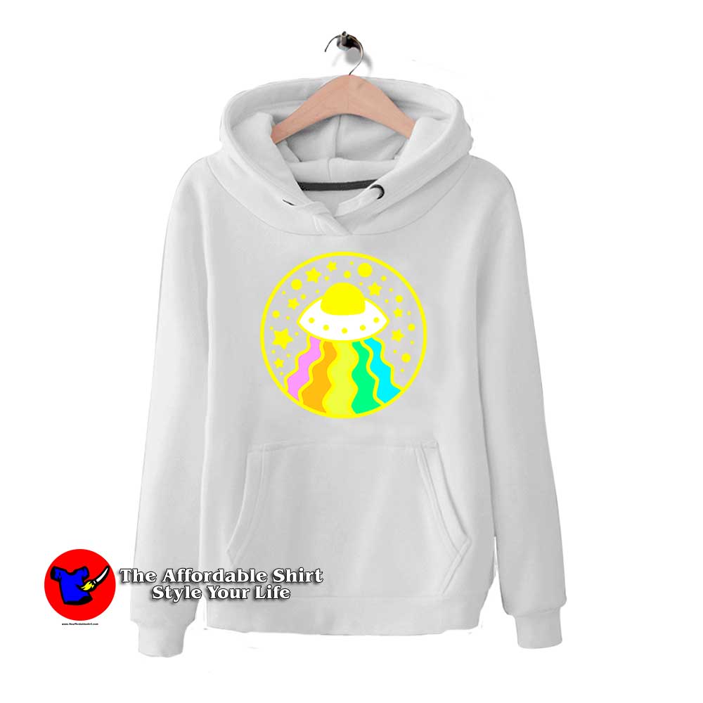 Rainbow UFO 510x510 image Rainbow UFO 510x510 Funny Rainbow UFO Hoodie