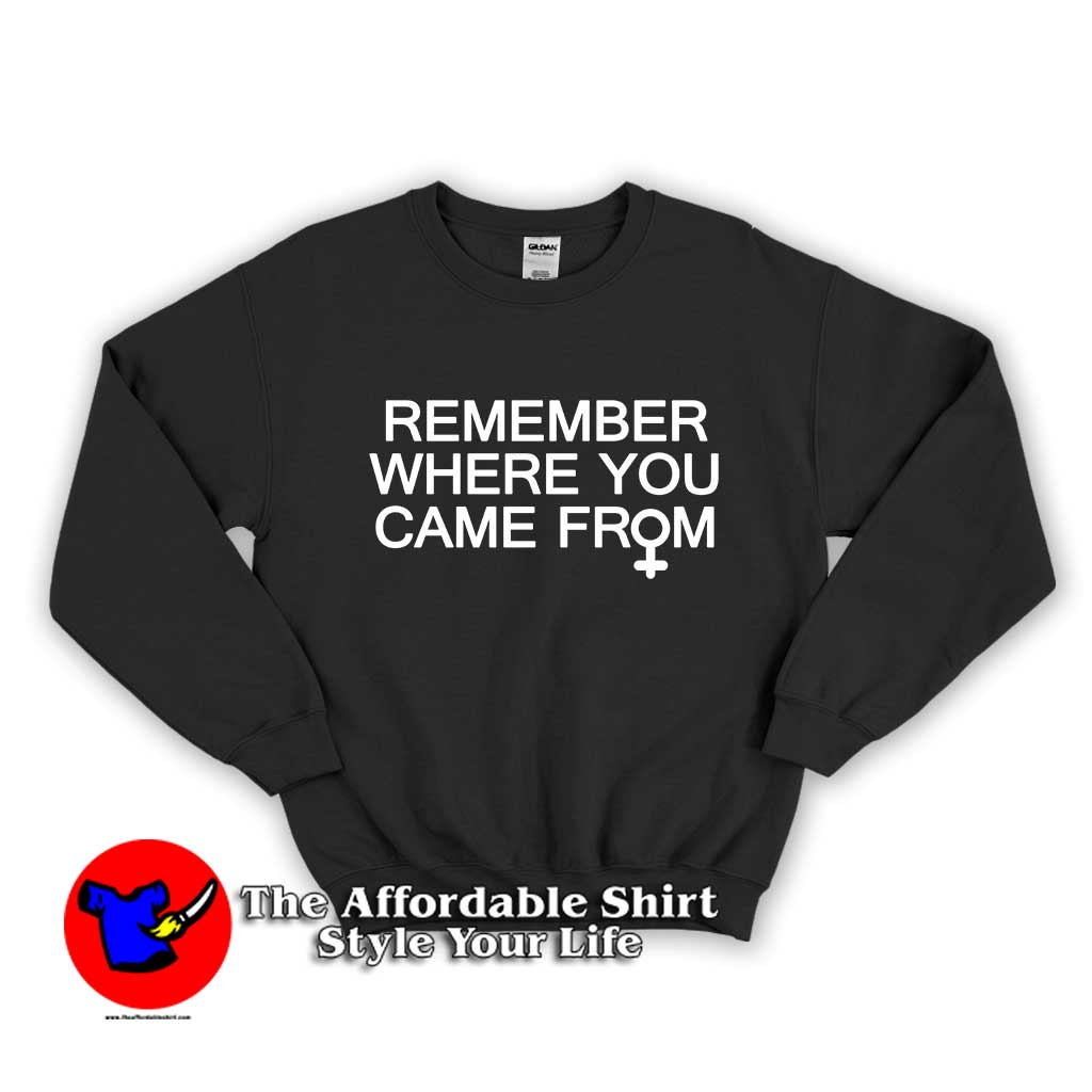 Remember Where You Came From Feminist 510x510 image Remember Where You Came From Feminist 510x510 Feminist Unisex Sweatshirt Remember Where You Came From