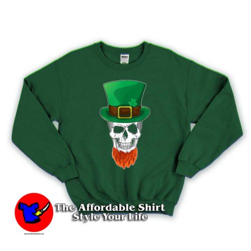 2020 Irish Leprechaun Skull With Beard Sweatshirt 500x500 2020 Irish Leprechaun Skull With Beard Sweatshirt Gift St Patricks Irish Day