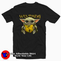 Baby Yoda hug Wu Tang Mandalorian Tee Shirt