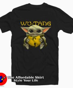 Baby Yoda hug Wu Tang Mandalorian Tee Shirt