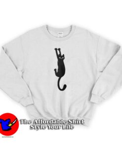 Black Cat Holding Cute Unisex Sweatshirts