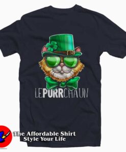 Cat Leprechaun Shamrock T-Shirt