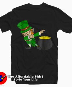 Dabbing Leprechaun Pot of Gold T-Shirt