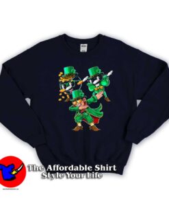 Dabbing Leprechaun Shamrock Sweatshirt