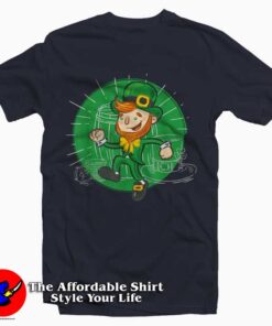 Dancing Leprechaun Funny T-Shirt