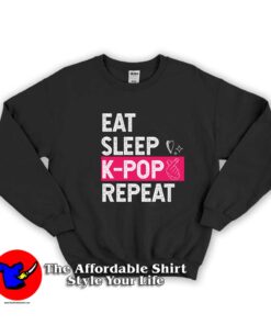 Eat Sleep K-Pop Repeat Sweatshirt