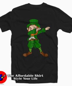 Funny Dabbing Leprechaun Saint Patty T-Shirt
