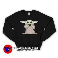 Green Space Baby Yoda Swearshirt