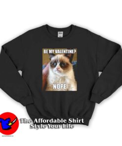 Grumpy Cat Be My Valentine Sweatshirt