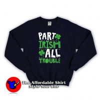 Part Irish All Trouble Funny Sweatshirt