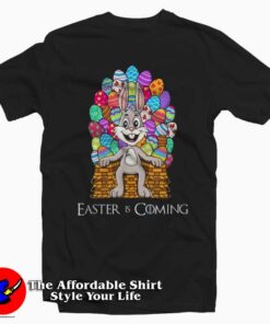 Rabbit Easter Egg Throne Funny T-Shirt