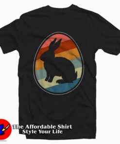Retro Easter Bunny Egg T-Shirt For Gift Easter