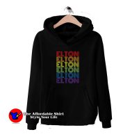 Retro Style Elton Rainbow Hoodie