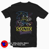 Sonic The Hedgehog Neon Graphic Tee Shirt