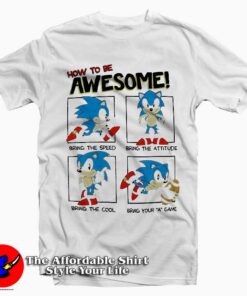 Sonic the Hedgehog How To Be Awesome Tee Shirt