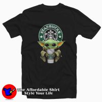 Starbucks Coffee Baby Yoda Funny T-Shirt