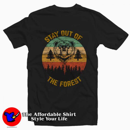 Stay Out of the Forest Retro Tee Shirt 500x500 Stay Out of the Forest Retro Tee Shirt