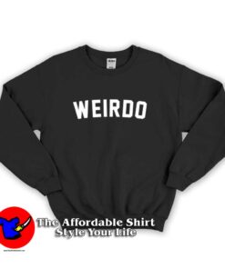 Weirdo Slogan Streetwear Graphic Sweatshirt