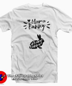 Womens Mama Bunny T-Shirt For Gift Easter