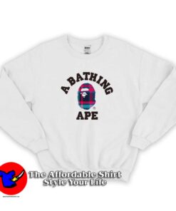 BAPE Check College Cheap Sweatshirt