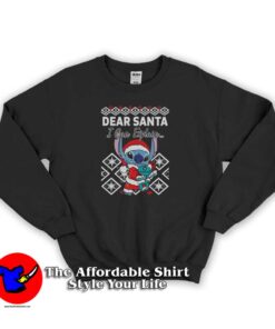 Dear Santa I Can Explain Stitch And Scrump Sweatshirt