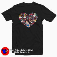 Disney Snow Seven Dwarfs Heart T-Shirt