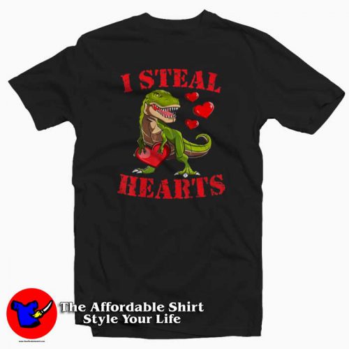I Steal Hearts T Rex Valentines Day 500x500 I Steal Hearts T Rex Valentines Day T Shirt Valentine’s Day Gift