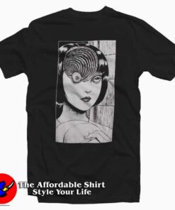 Junji Ito Uzumaki Spiral Eye T-Shirt Cheap