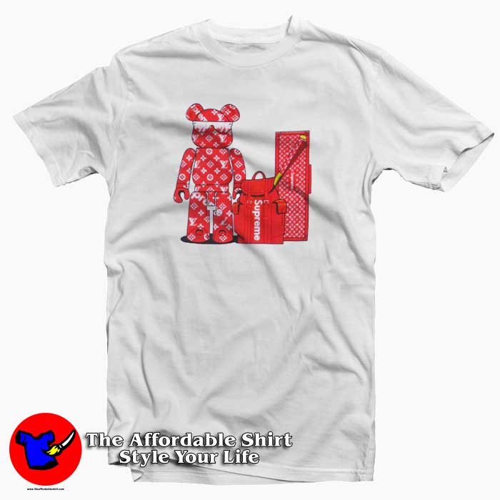 Louis Vuitton Robot Bear Style 3D T-Shirt - LIMITED EDITION