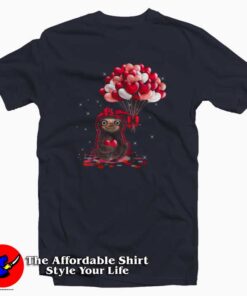 Love Sloth Heart Balloon T-Shirt